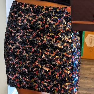 Urban outfitters sequins mini skirt
